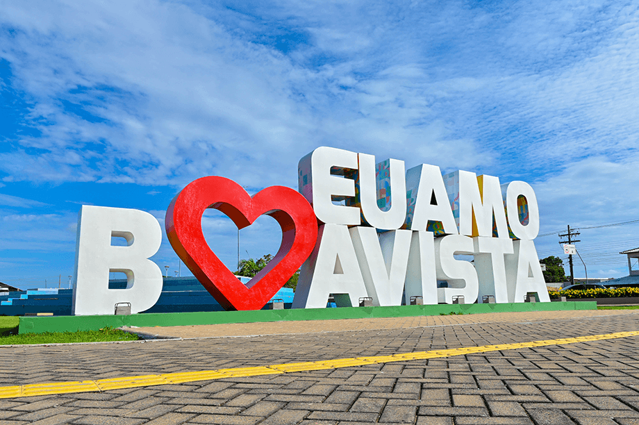 Letreiro EU AMO BV - Marcelo