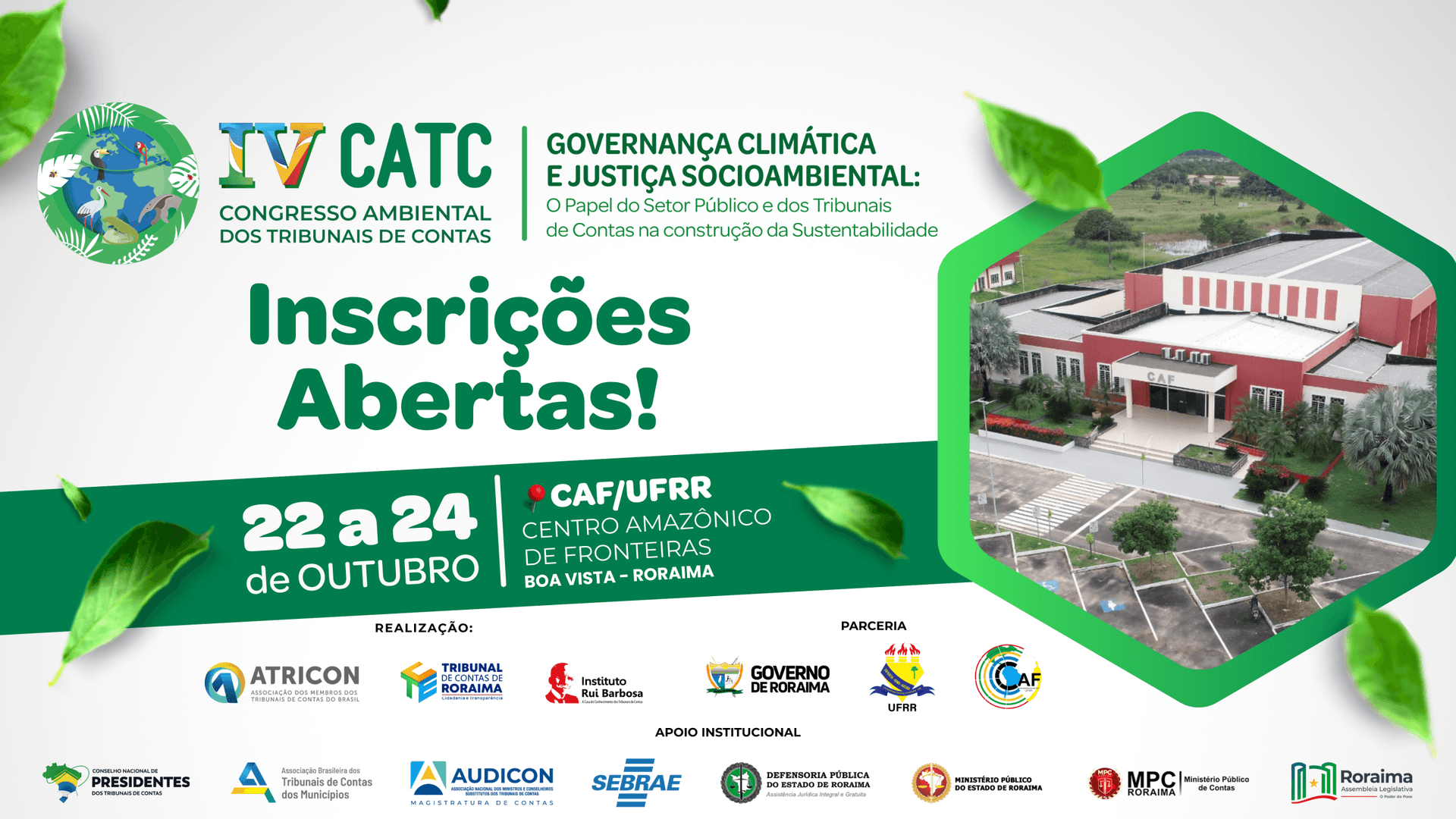 Já estão abertas as inscrições para o IV CATC